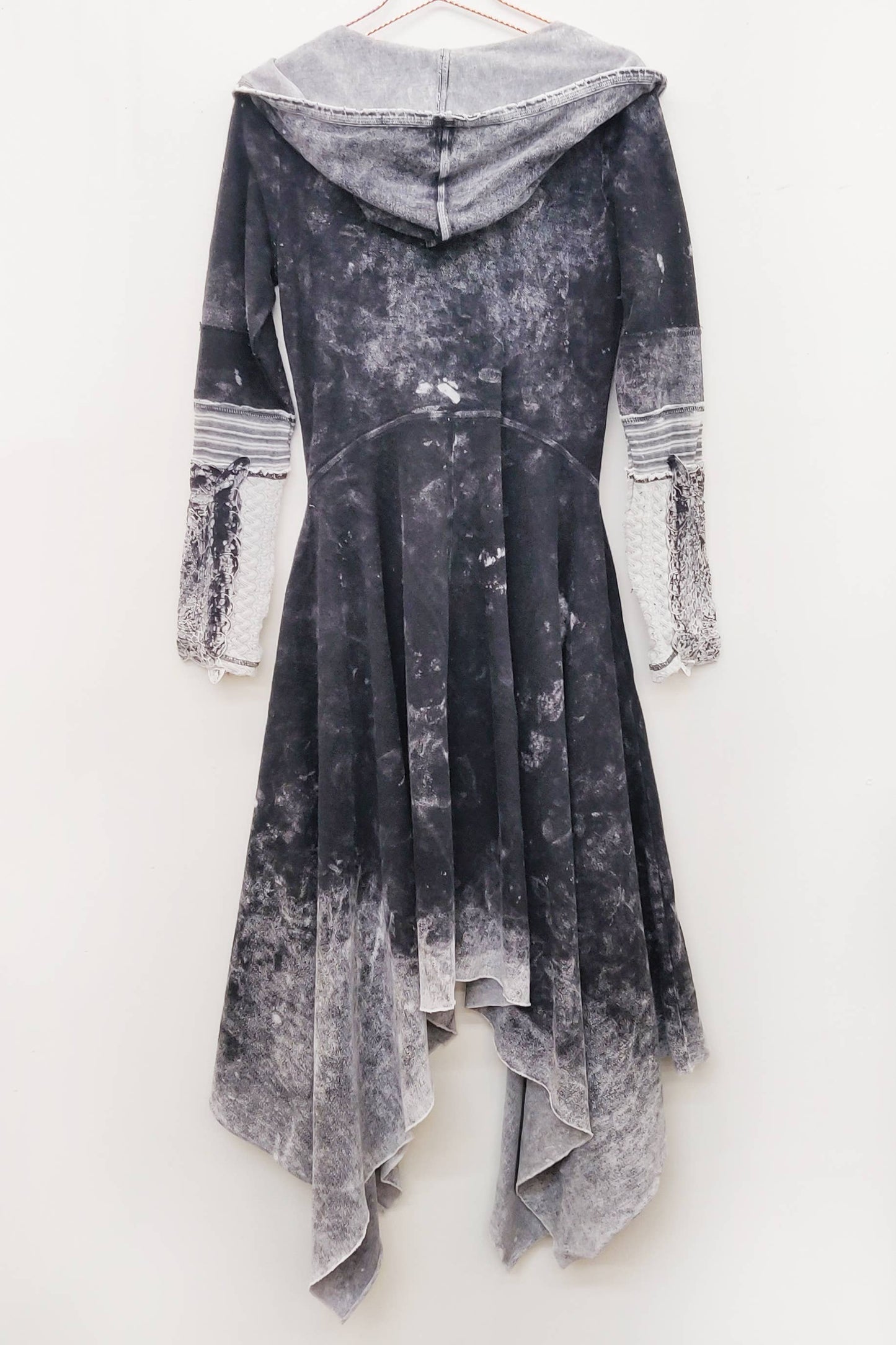 Forest Goddess French Terry Coat | Hooded Sweater| Long Coat