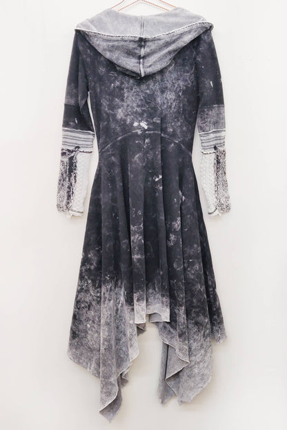 Forest Goddess French Terry Coat | Hooded Sweater| Long Coat