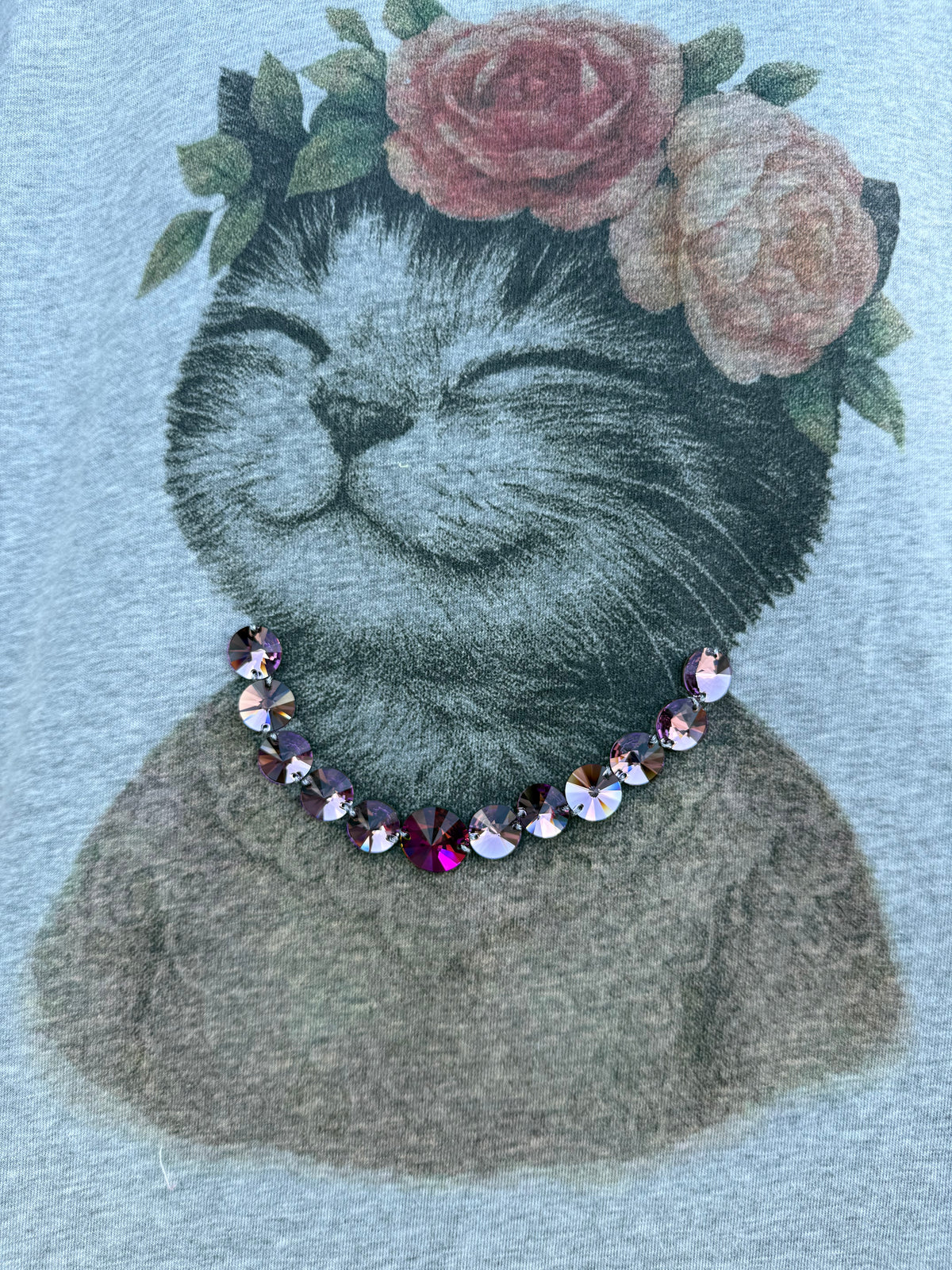 GreyCat T-Shirt Swarvoski Rhinestone T-Shirt