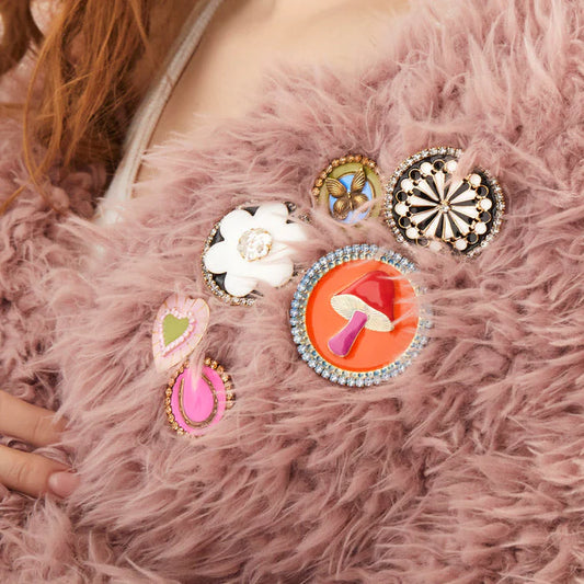 Mushroom Brooch