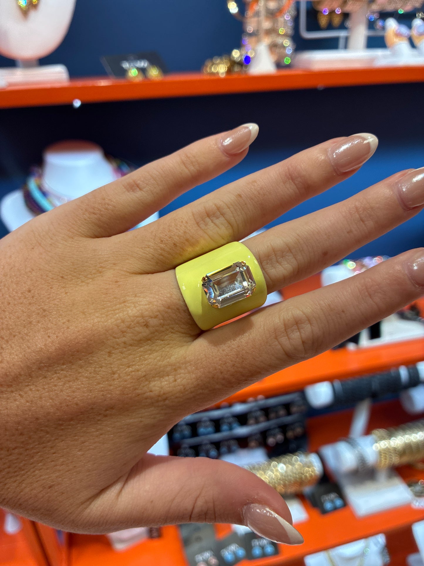 Roddy Yellow Enamel Ring
