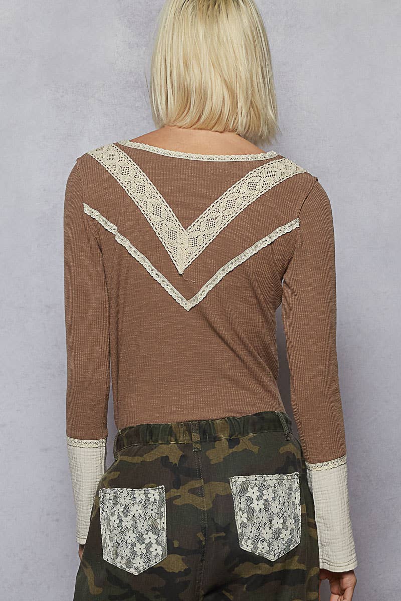 Long Sleeve Ribbed Top