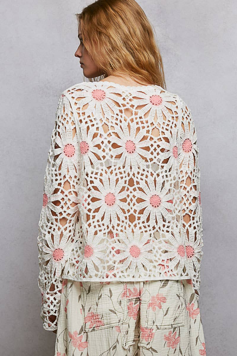 Daisy Mae Long Sleeve Crochet Top