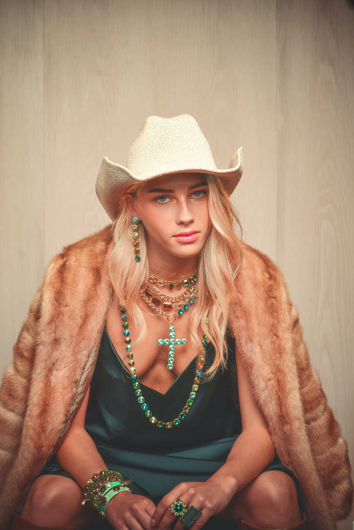 Ashley Ring in Emerald & Montana