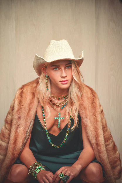 Ashley Ring in Emerald & Montana