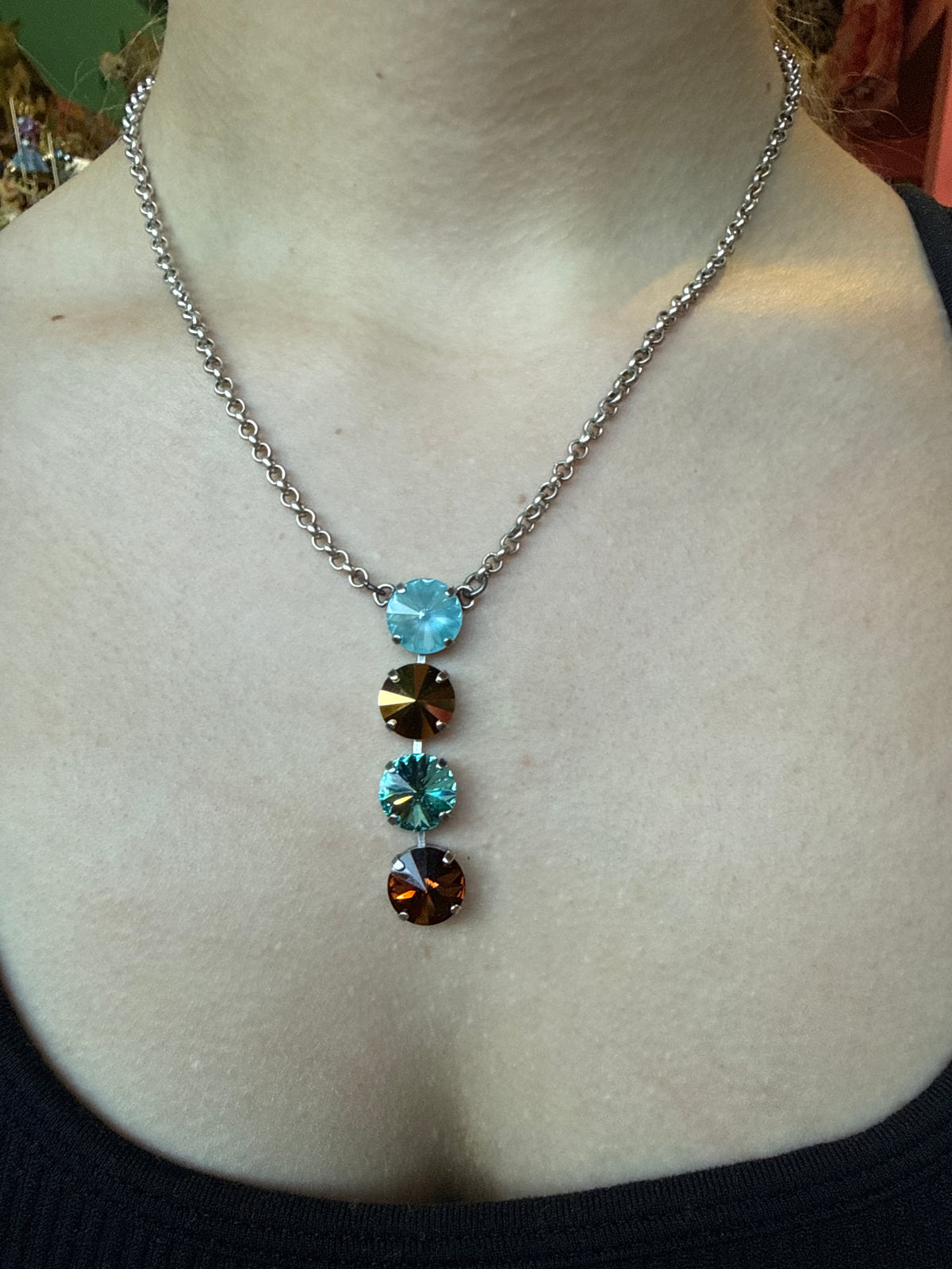 WETSTONE: coastal cowgirl Noir Drop Necklace