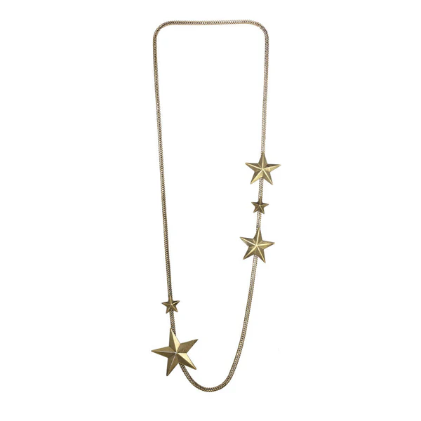 GOLD OKLAHOMA CITY STARS NECKLACE