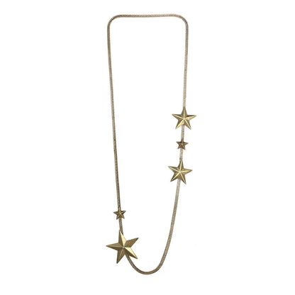 GOLD OKLAHOMA CITY STARS NECKLACE