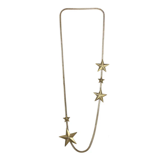 GOLD OKLAHOMA CITY STARS NECKLACE