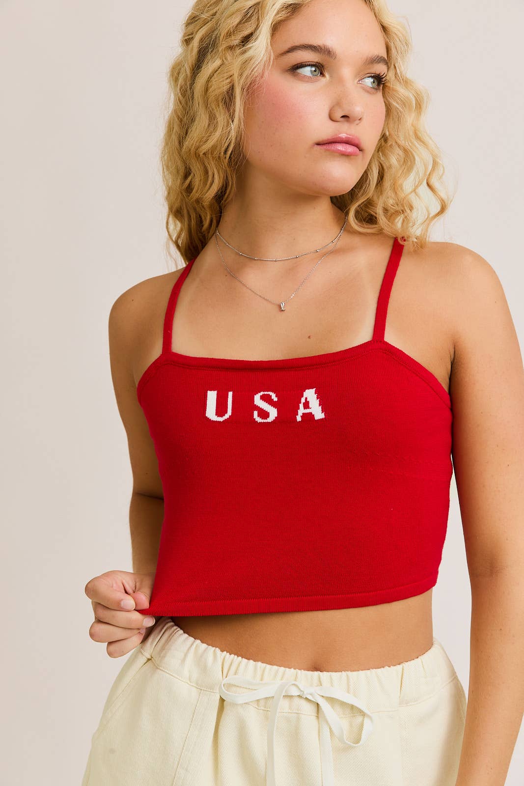 USA Knit Tnk Top