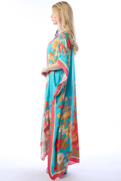 Floral Garden Maxi Kimono