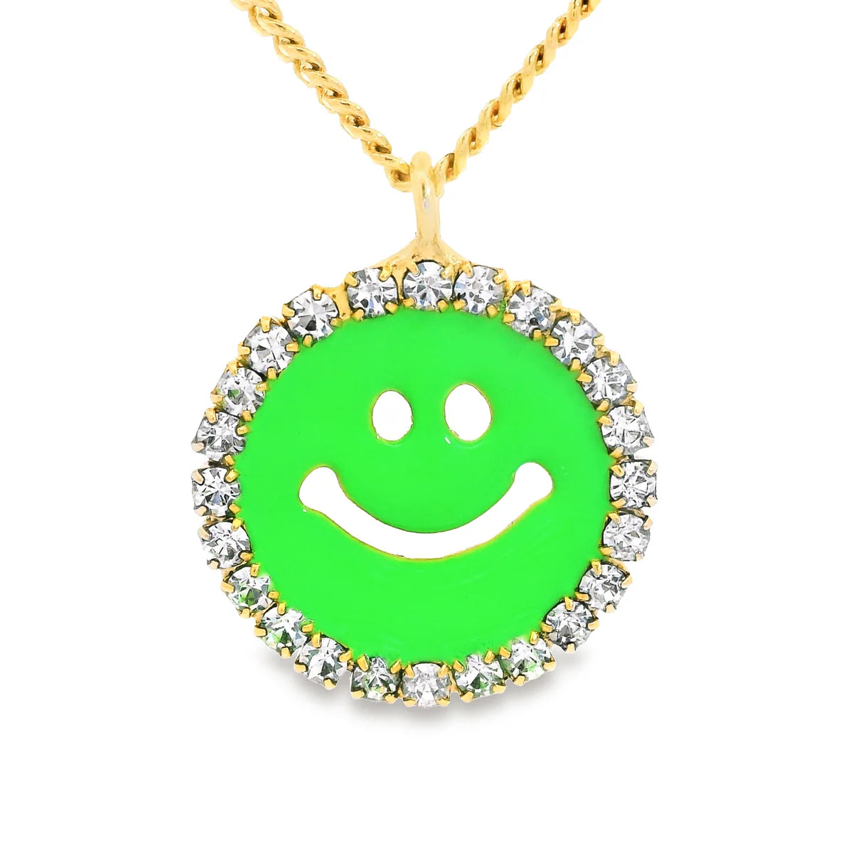 MINI BE HAPPY SMILEY FACE NECKLACE