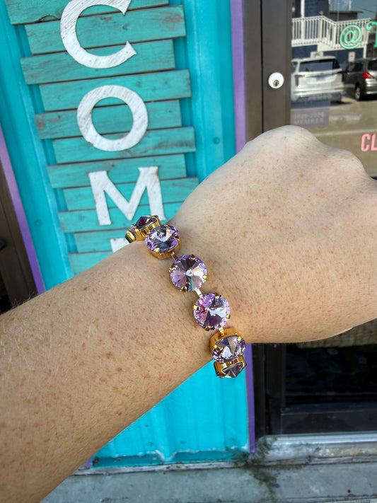 WETSTONE: Purple Crystal Majesty Bracelet