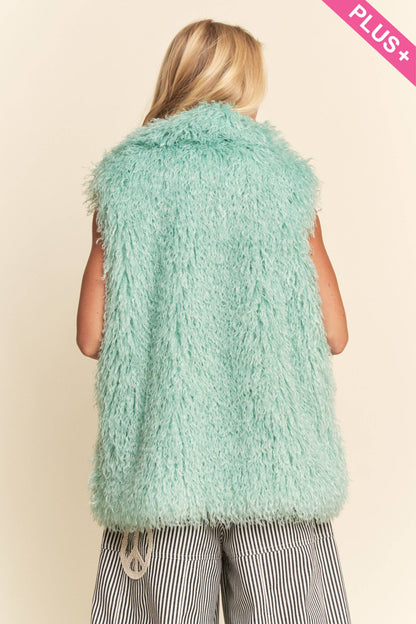 Shaggy Faux Fur Longline Vest