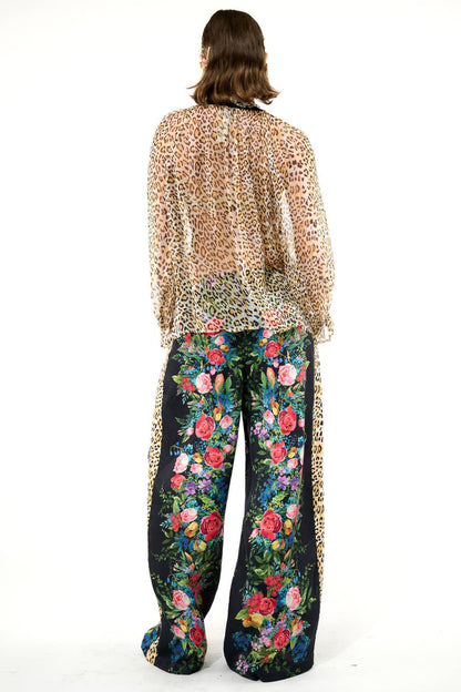 Sheer Cheetah Print Blouse