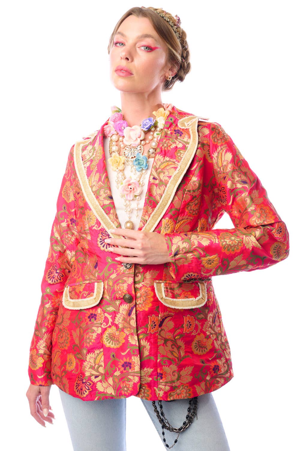 Renaissance Silk Jacquard Blazer/Jacket