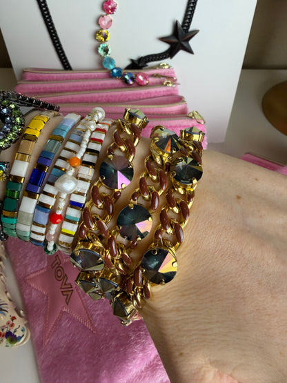 GALILEU BRACELET IN CHOCOLATE MIDNIGHT EXPRESS