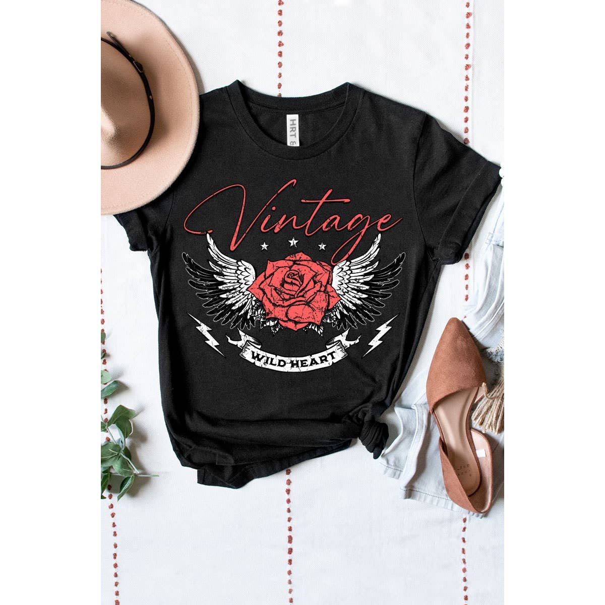 VINTAGE WILD HEART WASHED GRAPHIC TEE