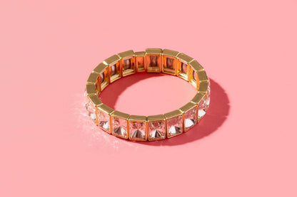Enamel Stretch Bracelet - Earth Tone Colors - Asst Styles