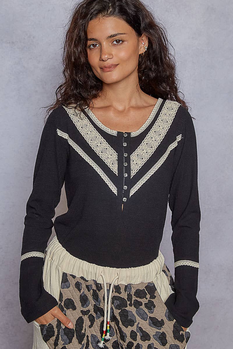 Long Sleeve Ribbed Top