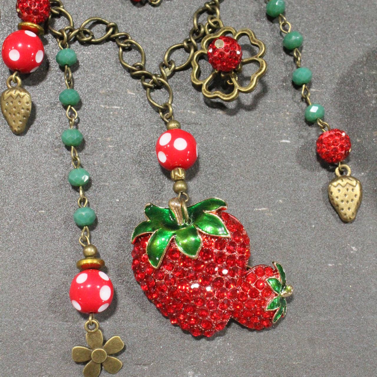 Strawberry Patch Charm'd Necklace