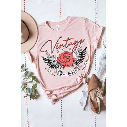 VINTAGE WILD HEART WASHED GRAPHIC TEE