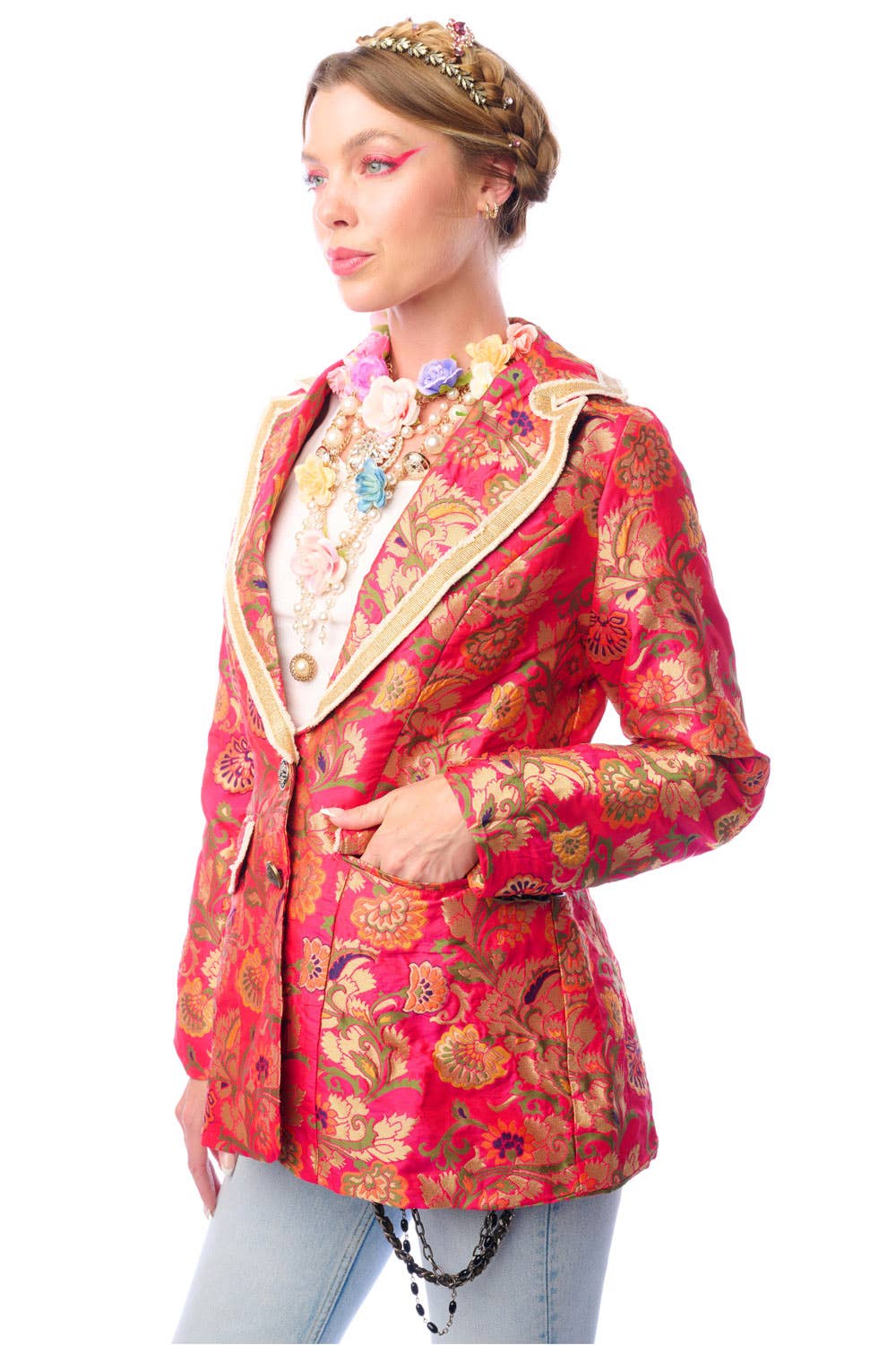 Renaissance Silk Jacquard Blazer/Jacket