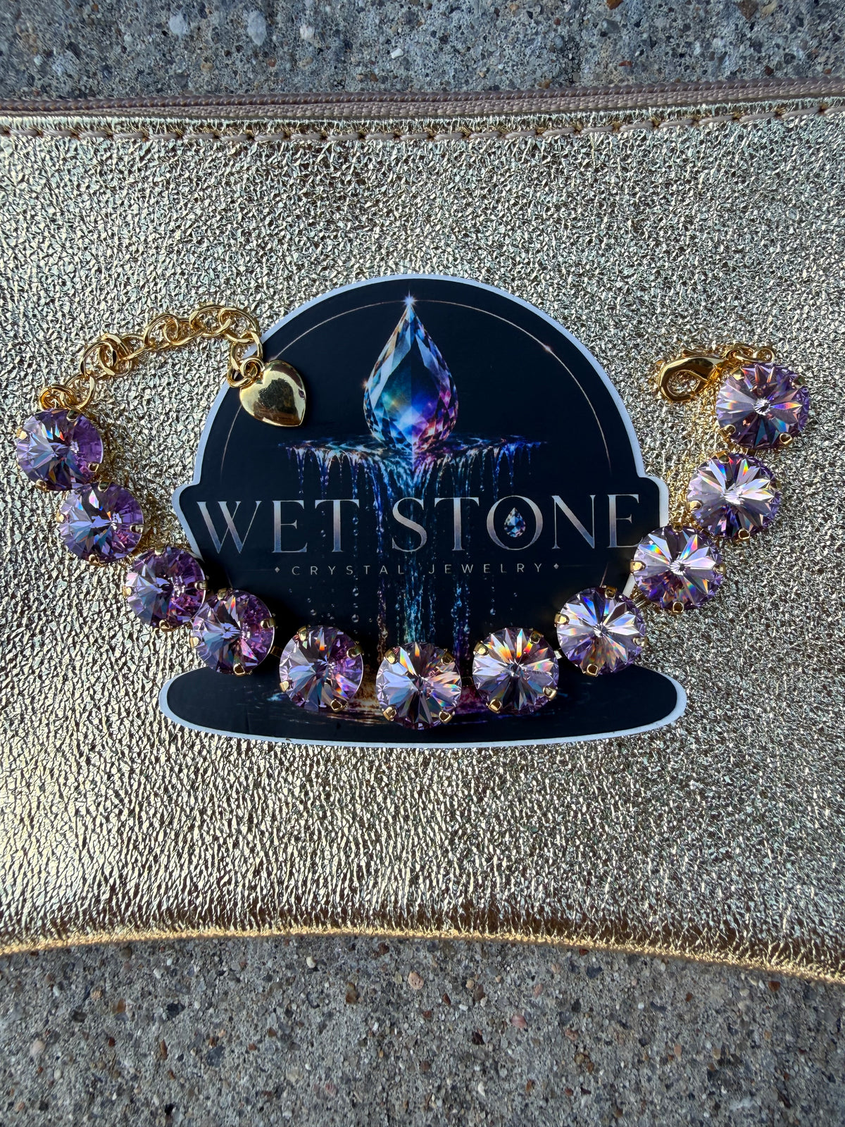 WETSTONE: Purple Crystal Majesty Bracelet