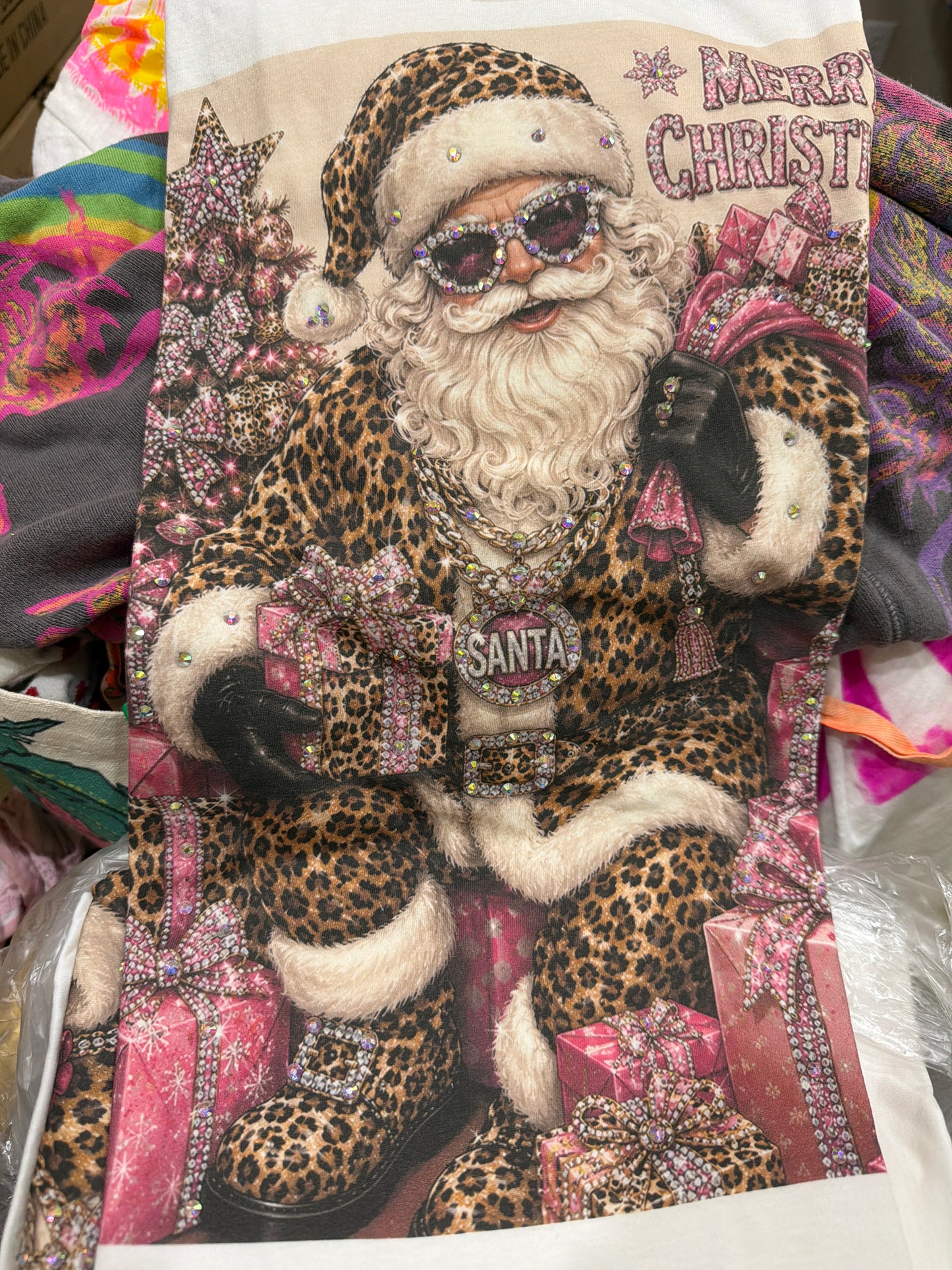 PRE ORDER Merry Christmas Cheetah Santa