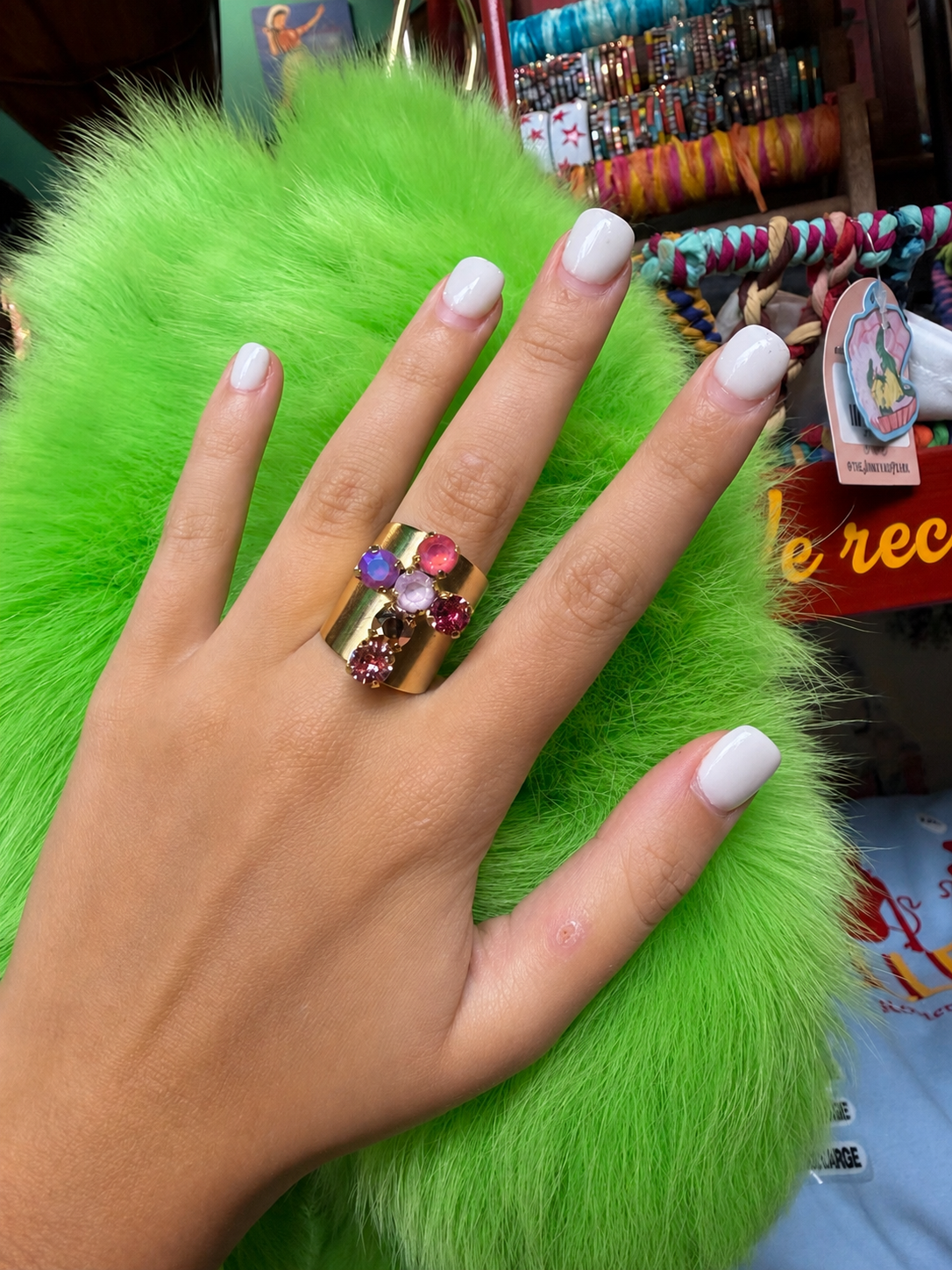 MULTI BABY CROSS RING