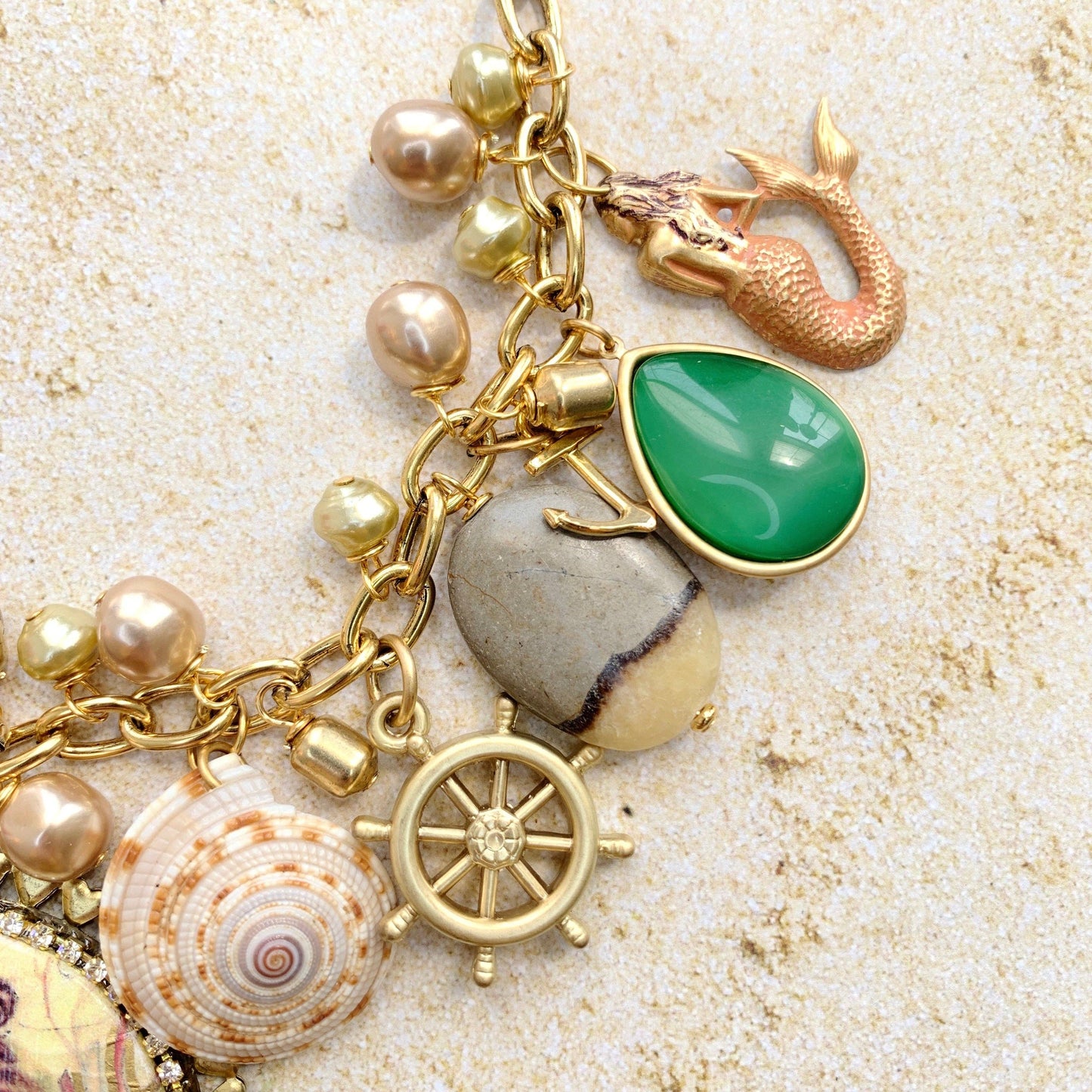 Vintage Mermaids Charm Necklace