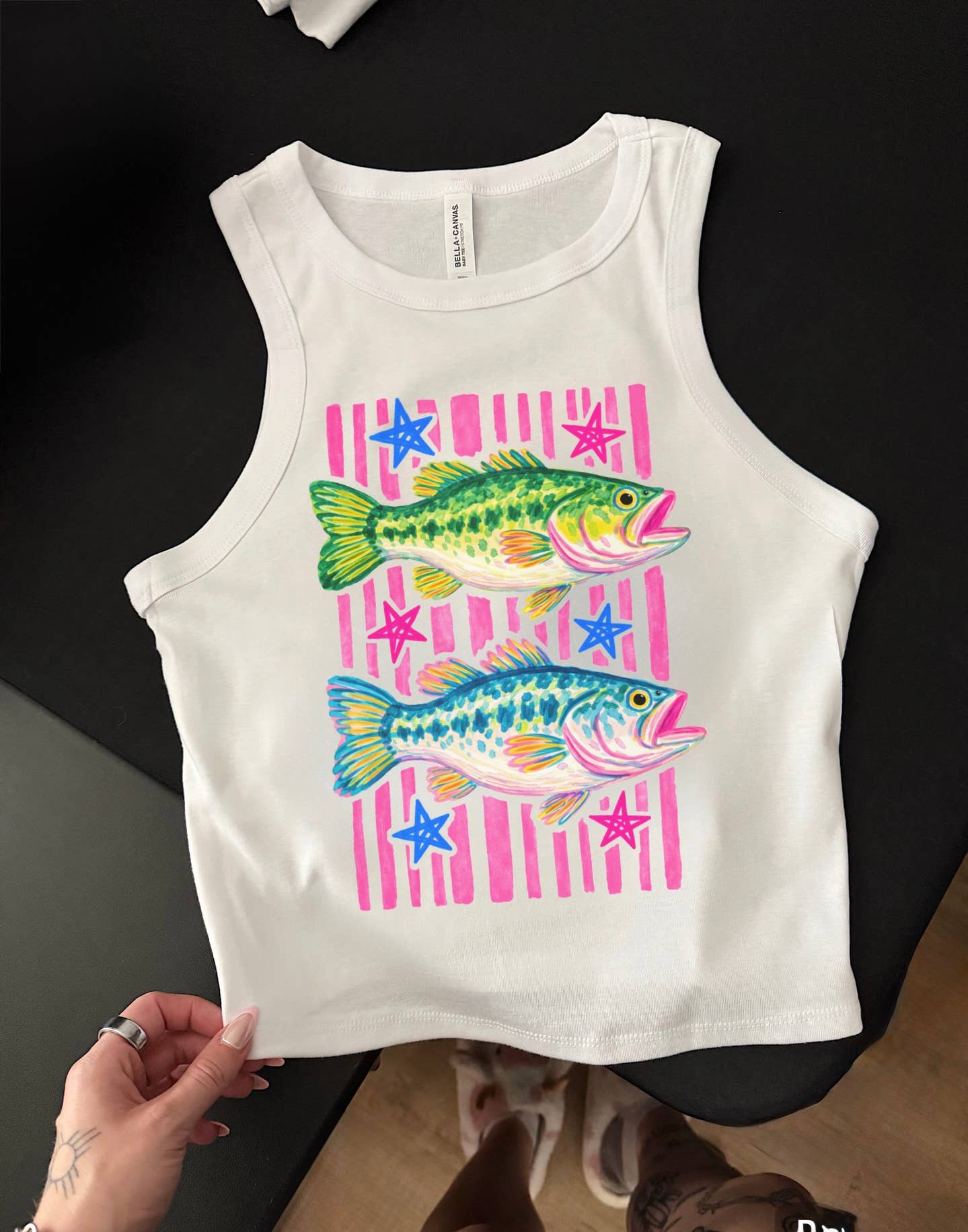 Preppy Fish Cropped Tank