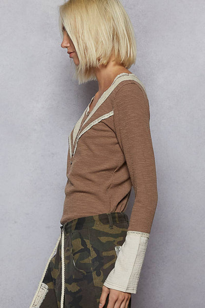 Long Sleeve Ribbed Top