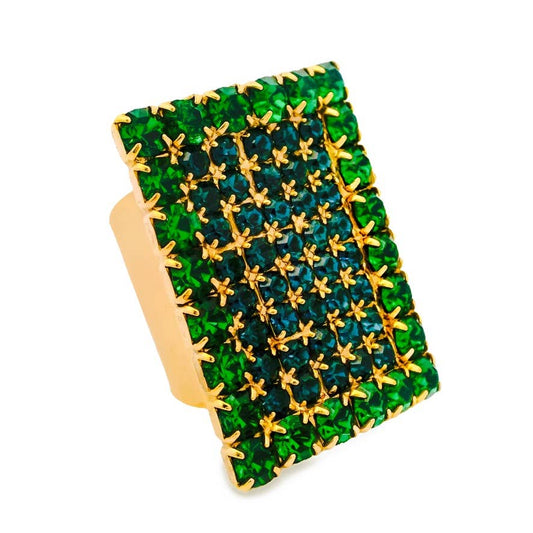 Ashley Ring in Emerald & Montana