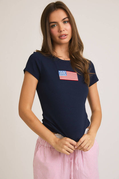 SHORT SLEEVE USA T-SHIRT