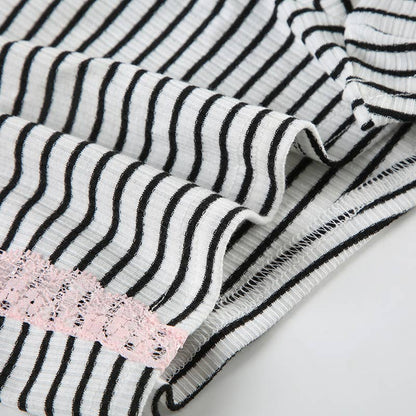 Striped Tank and Shorts Pajama Set