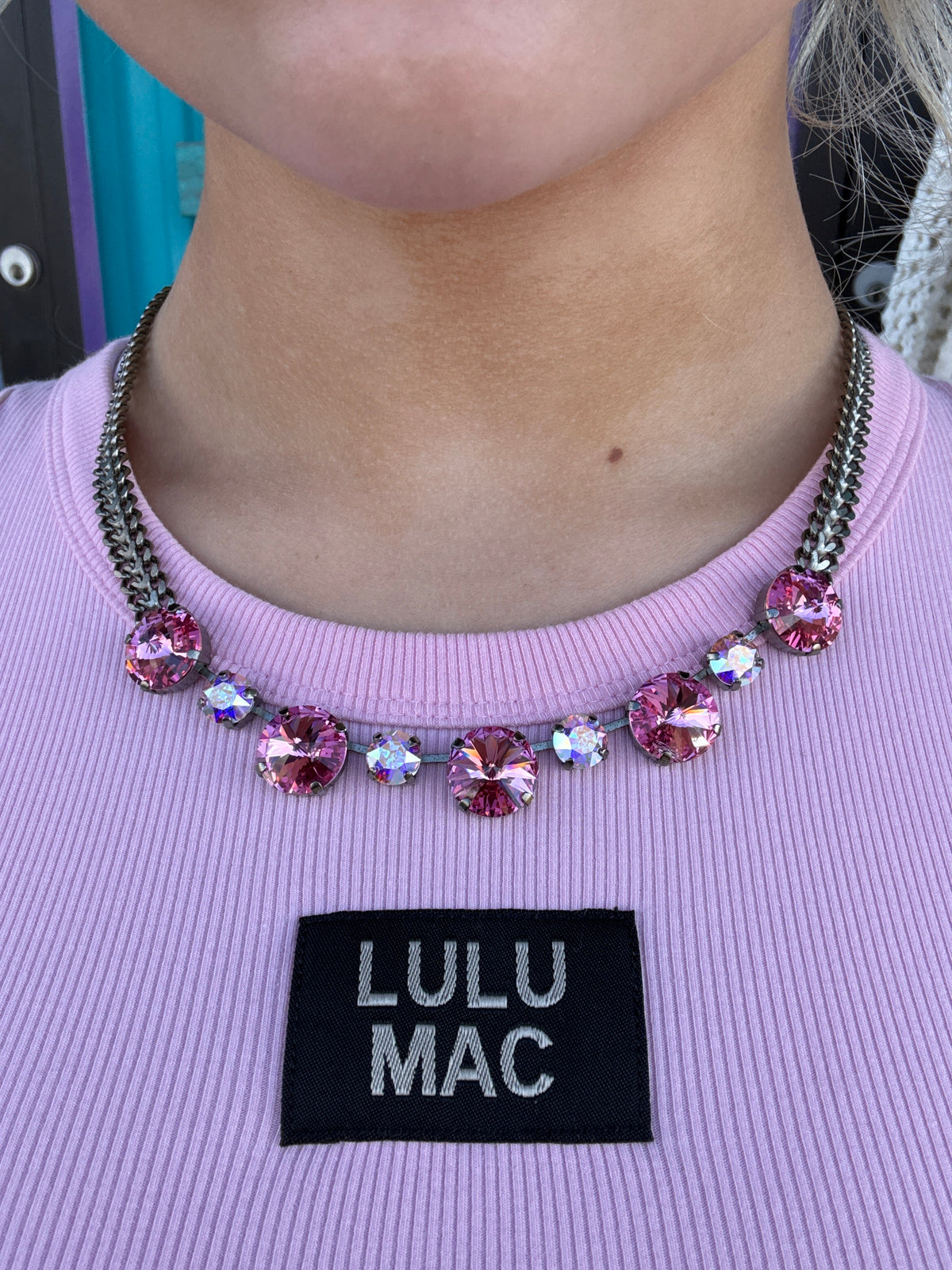 Wet Stone: Serpentine Sugarplum in Silver
