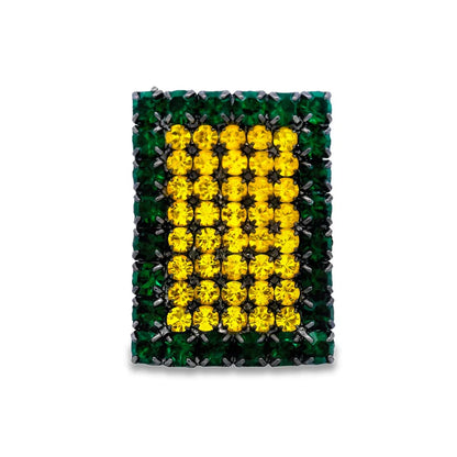 Emerald Ashley Ring in Gunmetal
