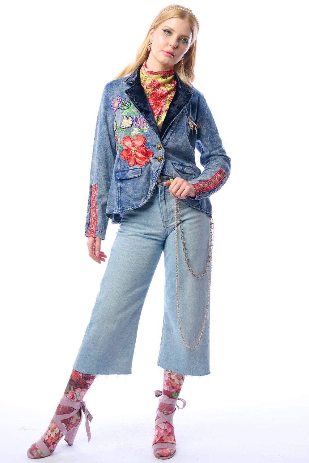Colonel Jacket-Blue Wash | French Terry Jacket | Blazer
