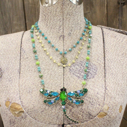 Dragonfly Layered Necklace