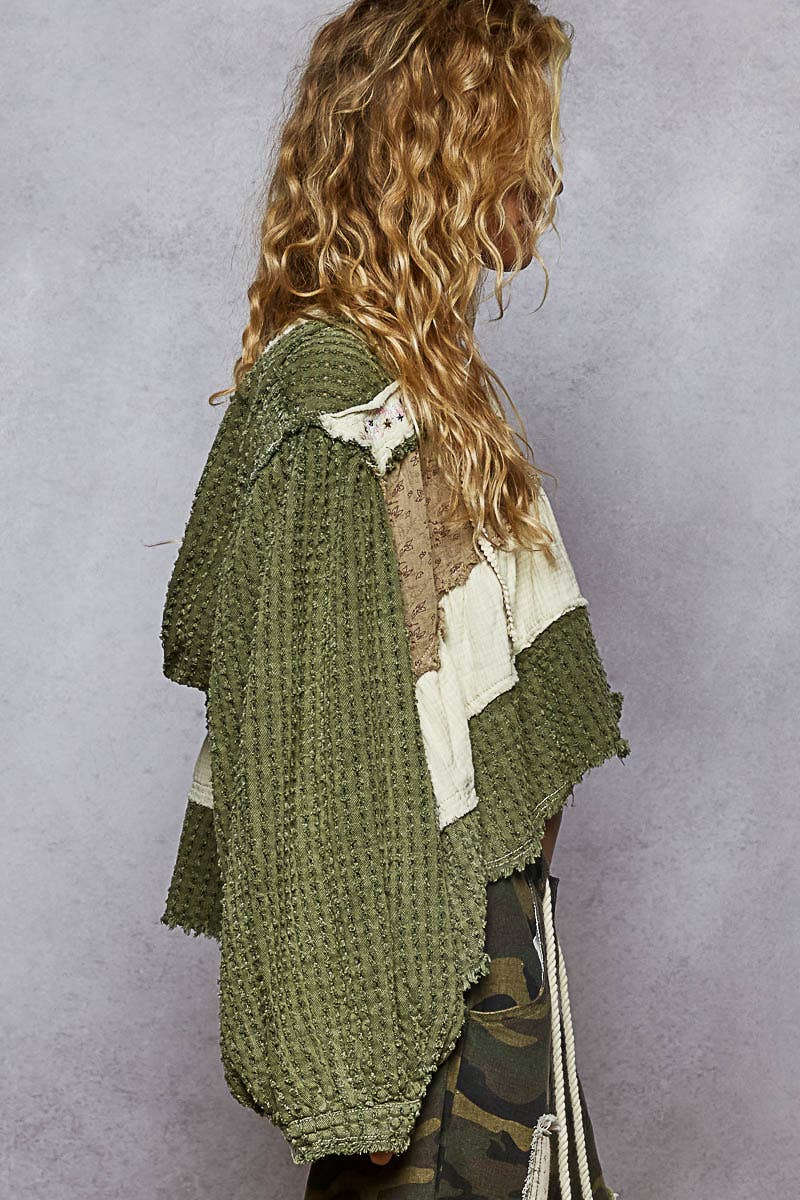 Boho Babe Tiered Babydoll Hooded Top