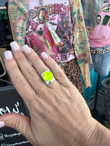 WETSTONE: Electric Yellow Toadie Ring