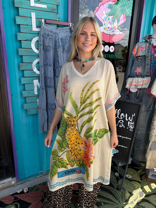 VIJK Jungle Leopard Lurex Dress