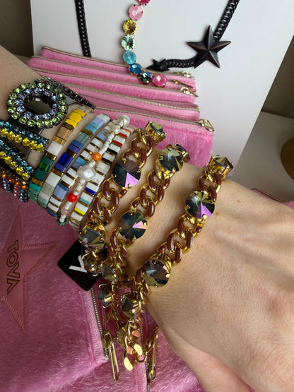 GALILEU BRACELET IN CHOCOLATE MIDNIGHT EXPRESS