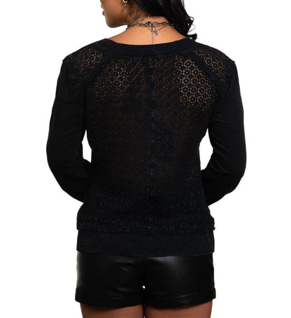 Leopard Rock LS Fleece