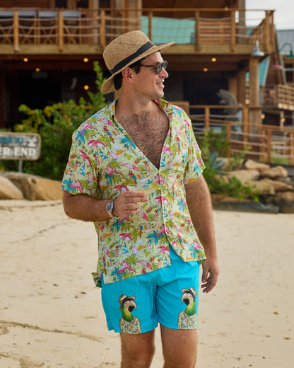 Margaritaville - Teal Swim Trunks