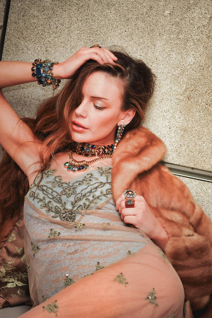 Mini Roddy Ring in Enamel Midnight Express