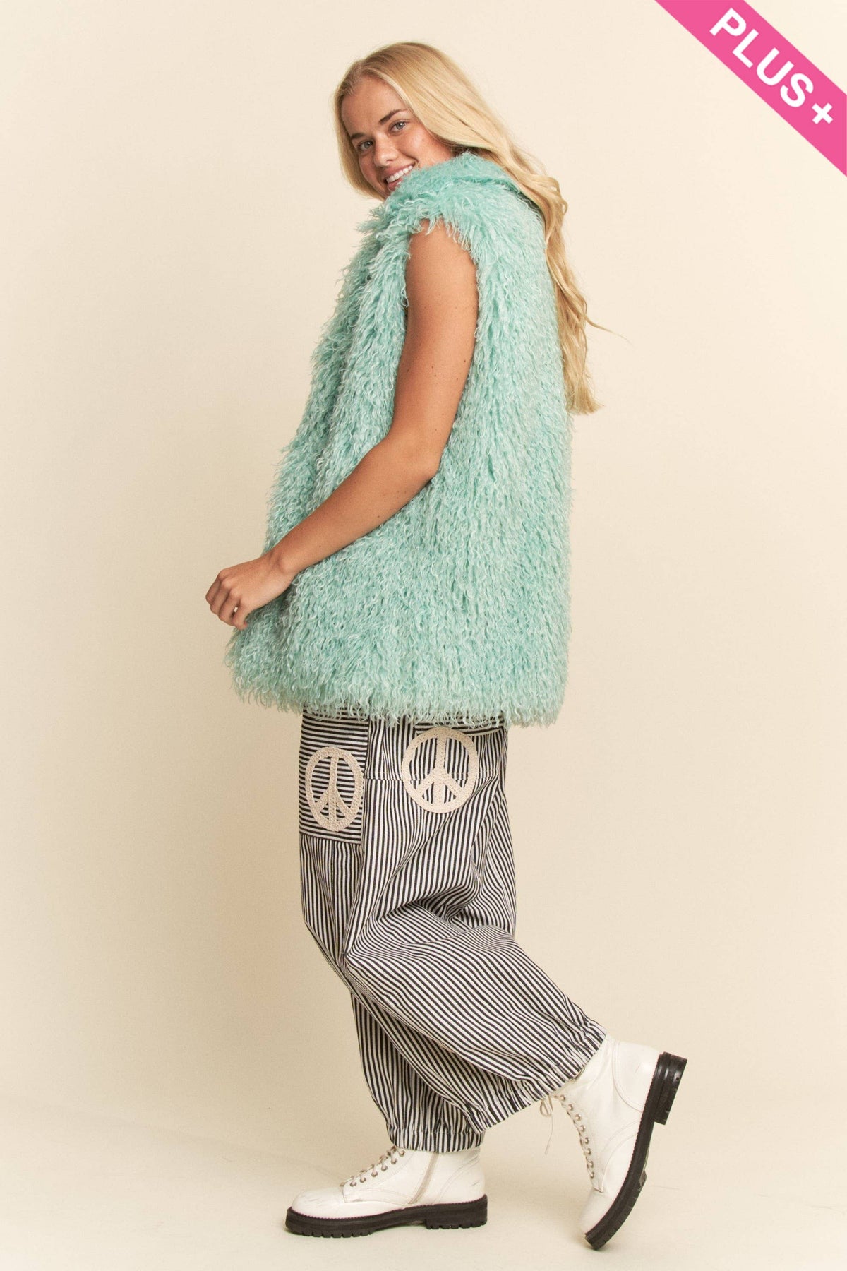 Shaggy Faux Fur Longline Vest