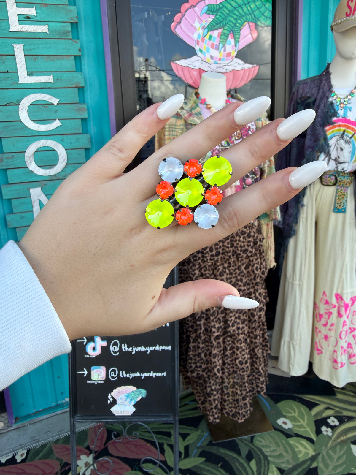 WETSTONE: Candy Corn lily pad Ring