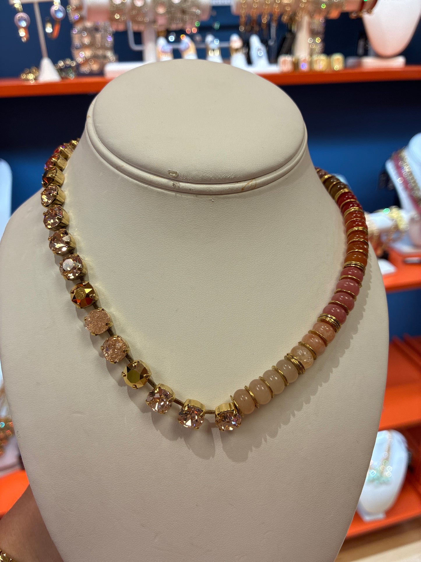 Pink Fall Necklace